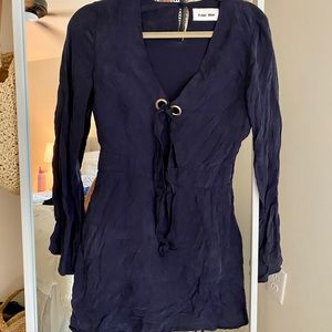 Blue Suede Dress- Revolve